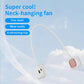 Portable Neck Fan with 5-Speed Adjustable Cooling – Lightweight Rechargeable Bladeless Fan for Travel, Outdoor, Gym, Office Use – Ultra-Quiet & Foldable (White)