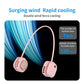 Portable Neck Fan with 5-Speed Adjustable Cooling – Lightweight Rechargeable Bladeless Fan for Travel, Outdoor, Gym, Office Use – Ultra-Quiet & Foldable (Pink)