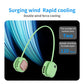 Portable Neck Fan with 5-Speed Adjustable Cooling – Lightweight Rechargeable Bladeless Fan for Travel, Outdoor, Gym, Office Use – Ultra-Quiet & Foldable (Green)
