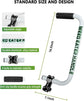 Ergonomic Weed Eater Handle Extension with Adjustable Angle and Shoulder Strap, Durable Aluminum Alloy Grip for Lawn Trimmer (White)