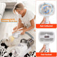 All-in-One Pet Grooming Vacuum Kit with Electric Clipper & Brushes for Dogs and Cats, Low Noise & Strong Suction (Grey)