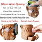 Modern Highland Cow Ice Pint Holder – Fun Animal Mug with Secret Snack Drawer, Lid Holders, and Wide Opening(Black)