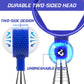 Telescopic Golf Ball Retriever 9FT – Blue Stainless Steel Pole with Durable Nylon Head for Water, Sand & Bush Retrieval (Blue)