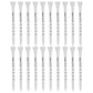 Golf Tee Pack of 100 with Measurement Scale – White Plastic Tees for Driving Range, Practice & Tournament Use (White)