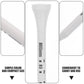 Golf Tee Pack of 100 with Measurement Scale – White Plastic Tees for Driving Range, Practice & Tournament Use (White)