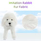 Pet Behavioral Support Doll – Realistic Canine Companion Toy for Stress Relief, Made of TPE Silicone & Soft Fur, Stable Suction Base, 1:1 Anatomical Design, for Small to Medium Dogs (White, Channel Height 18cm)