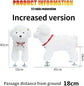 Pet Behavioral Support Doll – Realistic Canine Companion Toy for Stress Relief, Made of TPE Silicone & Soft Fur, Stable Suction Base, 1:1 Anatomical Design, for Small to Medium Dogs (White, Channel Height 18cm)