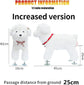 Pet Behavioral Support Doll – Realistic Canine Companion Toy for Stress Relief, Made of TPE Silicone & Soft Fur, Stable Suction Base, 1:1 Anatomical Design, for Small to Medium Dogs (White, Channel Height 28cm)