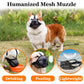 Soft Mesh Dog Muzzle for Small Medium Large Dogs – Breathable Adjustable Anti-Bite Chewing Guard with Overhead Strap – Fits Labrador, German Shepherd, Golden Retriever – 5 Sizes (Grey,XS)