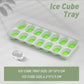 4-Pack Ice Cube Trays with 14-Cavity Design, Flexible Silicone Bases, Removable Lid, Stackable Structure, and Easy-Press Release for Home Freezer Use—Ideal for Drinks, Smoothies, and Meal Prep (Green)