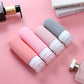 16-Piece Travel Bottle Set with Leak-Proof Silicone Squeeze Bottles – Reusable Toiletry Containers for Shampoo, Lotion, Makeup Remover (Pink)  | Other Colors Available in Store