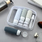 16-Piece Travel Bottle Set with Leak-Proof Silicone Squeeze Bottles – Reusable Toiletry Containers for Shampoo, Lotion, Makeup Remover (Grey)  | Other Colors Available in Store