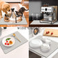 Kitchen Counter Mat for Coffee Maker – Absorbent & Quick-Dry Bar Pad with Non-Slip Backing, Protective Surface for Espresso Machine, Dish Drying Mat (Grey,30*40cm)