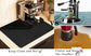 Kitchen Counter Mat for Coffee Maker – Absorbent & Quick-Dry Bar Pad with Non-Slip Backing, Protective Surface for Espresso Machine, Dish Drying Mat (Black,30*40cm)