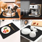 Kitchen Counter Mat for Coffee Maker – Absorbent & Quick-Dry Bar Pad with Non-Slip Backing, Protective Surface for Espresso Machine, Dish Drying Mat (Black,30*50cm)
