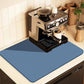 Kitchen Counter Mat for Coffee Maker – Absorbent & Quick-Dry Bar Pad with Non-Slip Backing, Protective Surface for Espresso Machine, Dish Drying Mat (Blue,50*60cm)