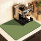 Kitchen Counter Mat for Coffee Maker – Absorbent & Quick-Dry Bar Pad with Non-Slip Backing, Protective Surface for Espresso Machine, Dish Drying Mat (Green,30*50cm)