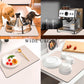 Kitchen Counter Mat for Coffee Maker – Absorbent & Quick-Dry Bar Pad with Non-Slip Backing, Protective Surface for Espresso Machine, Dish Drying Mat (Beige,50*80cm)
