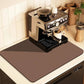 Kitchen Counter Mat for Coffee Maker – Absorbent & Quick-Dry Bar Pad with Non-Slip Backing, Protective Surface for Espresso Machine, Dish Drying Mat (Brown,40*50cm)