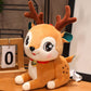 Christmas 4-in-1 Plush Set (Tree + Santa + Reindeer): Perfect Birthday/Christmas/Party Gift for Boys, Girls & Adults