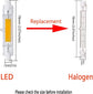 2PCS 10W R7S LED COB Bulb, Dimmable 78mm Double-Ended J-Type T3 Lamp, 100W Halogen Equivalent, 1000LM 6000K Daylight for Floodlight & Landscape Lighting (Yellow)