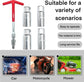 Universal T-Handle Spark Plug Socket Wrench Set for Car, Motorcycle & Lawn Mower Maintenance with Flexible Joint (Silver)