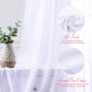 2 Pack Elegant Chiffon Wedding Arch Draping Fabric Panels for Outdoor Ceremony Backdrop and Party Decoration (White)