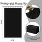 2 Pack Elegant Chiffon Wedding Arch Draping Fabric Panels for Outdoor Ceremony Backdrop and Party Decoration (Black)
