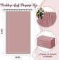2 Pack Elegant Chiffon Wedding Arch Draping Fabric Panels for Outdoor Ceremony Backdrop and Party Decoration (Dusty Rose)