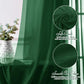 2 Pack Elegant Chiffon Wedding Arch Draping Fabric Panels for Outdoor Ceremony Backdrop and Party Decoration (Emerald green)