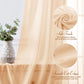 2 Pack Elegant Chiffon Wedding Arch Draping Fabric Panels for Outdoor Ceremony Backdrop and Party Decoration (Peach Pink)