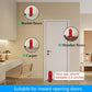 Heavy Duty Portable Door Lock for Travel, Adjustable Door Stopper for Home Security, No Drill Anti-Theft Door Jammer for Women, Kids, Solo Living (Red)