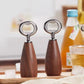 Handcrafted Wooden Bottle Opener – Walnut & Stainless Steel Beer Opener with Ergonomic Handle | Premium Bar Tool for Home, Kitchen & Gifts