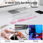 Ergonomic Gel Wrist Rest Set – Keyboard and Mouse Support Pad with Soft Cushioning for Office, Work, Gaming, and Study – Anti-Slip Base, Comfortable Design (Pink)