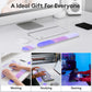 Ergonomic Gel Wrist Rest Set – Keyboard and Mouse Support Pad with Soft Cushioning for Office, Work, Gaming, and Study – Anti-Slip Base, Comfortable Design (Purple)