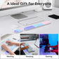 Ergonomic Gel Wrist Rest Set – Keyboard and Mouse Support Pad with Soft Cushioning for Office, Work, Gaming, and Study – Anti-Slip Base, Comfortable Design (Purple-Blue-Pink)