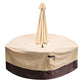 Round Patio Furniture Cover with Umbrella Hole: Waterproof 4-Season Protector for Garden, Balcony Table & Chair Sets(180x60 cm LxH)
