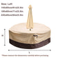 Round Patio Furniture Cover with Umbrella Hole: Waterproof 4-Season Protector for Garden, Balcony Table & Chair Sets(180x60 cm LxH)