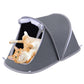 Portable Foldable Pet Tent for Cats Dogs Small Pets Indoor Outdoor Use (Gray)