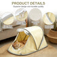 Portable Foldable Pet Tent for Indoor Outdoor Use, Perfect for Cats & Small Pets (Beige)