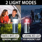 2-in-1 LED Camping Lantern with 15-Piece Tool Kit for Camping, Hiking and Emergencies (Black)