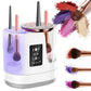 3-in-1 Electric Makeup Brush Cleaner & Dryer – Touchscreen Control, UV Sanitizing, 5-Min Auto Clean, 2H/5H Drying Modes, Fits All Brush Sizes, Rose-Gold Trim, USB-C Powered, No Batteries Needed (White)