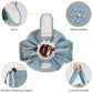 High-Capacity Barrel-Style Cosmetic Bag with Double Drawstring Closure – Water-Resistant, Padded Lining, Inner Zipper & Mesh Pocket – Ideal for Travel & Daily Use (Blue)