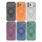 Magnetic Shockproof Case with 360-Degree Rotating Ring Stand for iPhone 17 Pro Max – Slim Protective Phone Cover with Airbag Corners and Wireless Charging Support for Home, Office, Travel and Daily Use (Purple)
