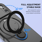 Magnetic Shockproof Phone Case with 360-Degree Rotating Ring Stand and Wireless Charging Support for iPhone 17 Pro – Slim Protective Cover Designed for Home Use, Office Work, Travel, Commuting and Everyday On-the-Go Lifestyle (Black)
