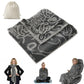 Premium Travel Blanket – Ultra-Soft Knit Wrap for Airplane, Car, Office Naps, and Gifts – Lightweight, Breathable, and Stylish with Storage Bag (Black)