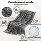Premium Travel Blanket – Ultra-Soft Knit Wrap for Airplane, Car, Office Naps, and Gifts – Lightweight, Breathable, and Stylish with Storage Bag (Black)