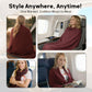 Premium Travel Blanket – Ultra-Soft Knit Wrap for Airplane, Car, Office Naps, and Gifts – Lightweight, Breathable, and Stylish with Storage Bag (Red)