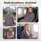 Premium Travel Blanket – Ultra-Soft Knit Wrap for Airplane, Car, Office Naps, and Gifts – Lightweight, Breathable, and Stylish with Storage Bag (Purple)