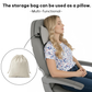 Premium Travel Blanket – Ultra-Soft Knit Wrap for Airplane, Car, Office Naps, and Gifts – Lightweight, Breathable, and Stylish with Storage Bag (Purple)
